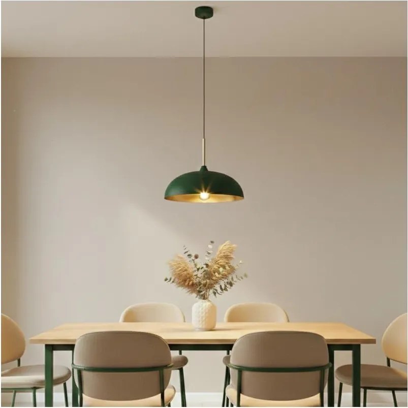 Brilagi - Luster na lanku ABRAHAM 1xE27/60W/230V pr. 35 cm zelená