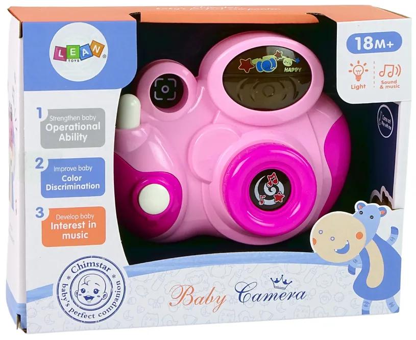 Lean Toys Interaktívna kamera pre deti - ružová