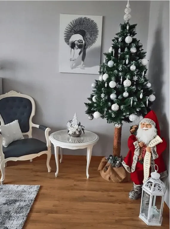 Bestent Vianočný stromček na pníku Jedľa 180 cm Luxury Diamond