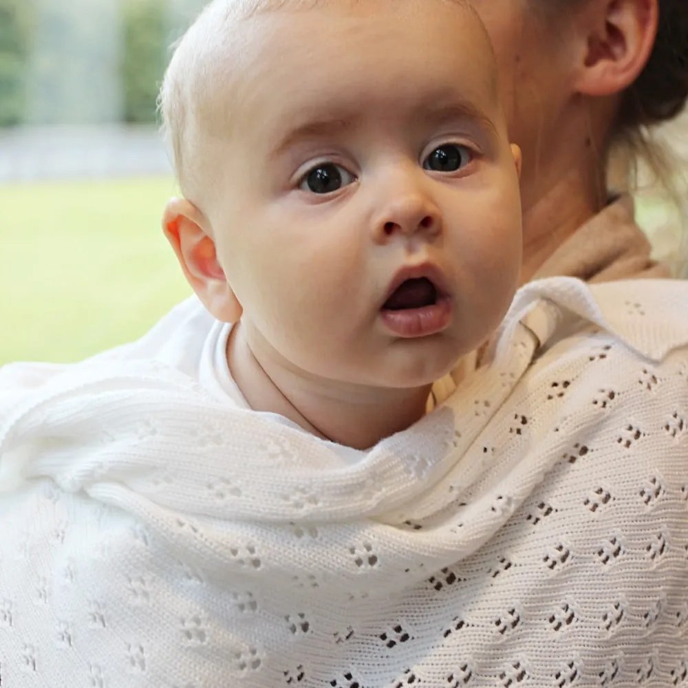 Bambusová prikrivka biela 80×100 cm