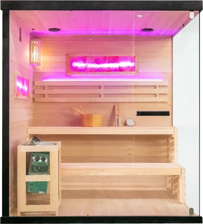 BPS-koupelny Fínska sauna Relax HYD-4785 180x160, 4-5 osôb