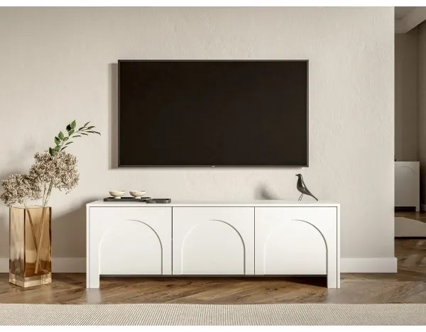 Televízny stolík NIO biely