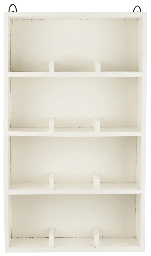 Ib Laursen Nástenná polica 12 Rooms White Recycled Wood