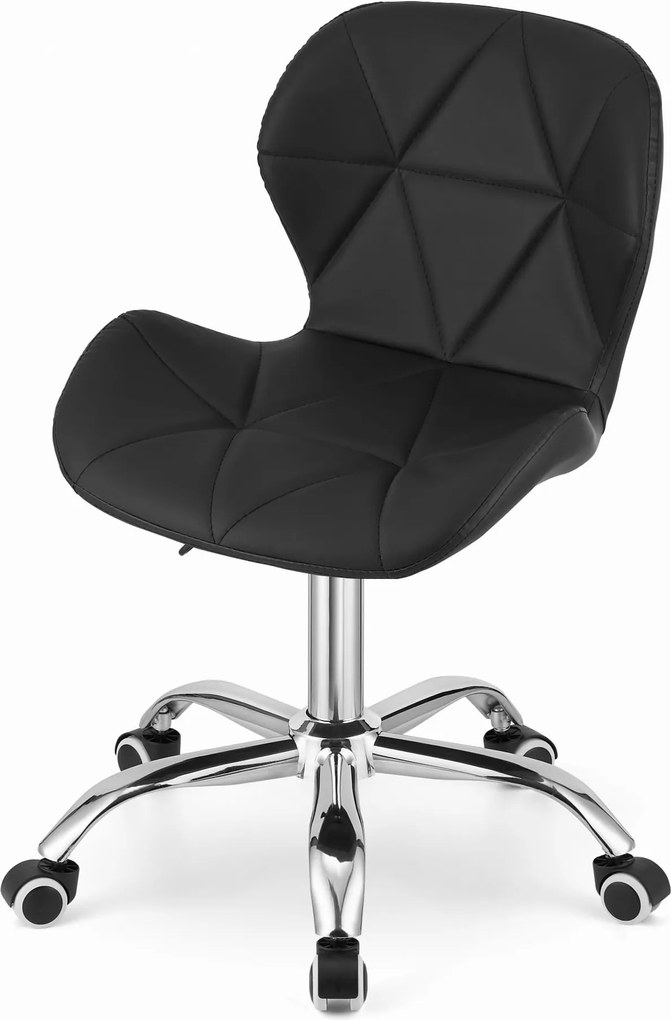 AKCIA Čierne kancelárske kreslo AVOLA z eko kože II. akosť