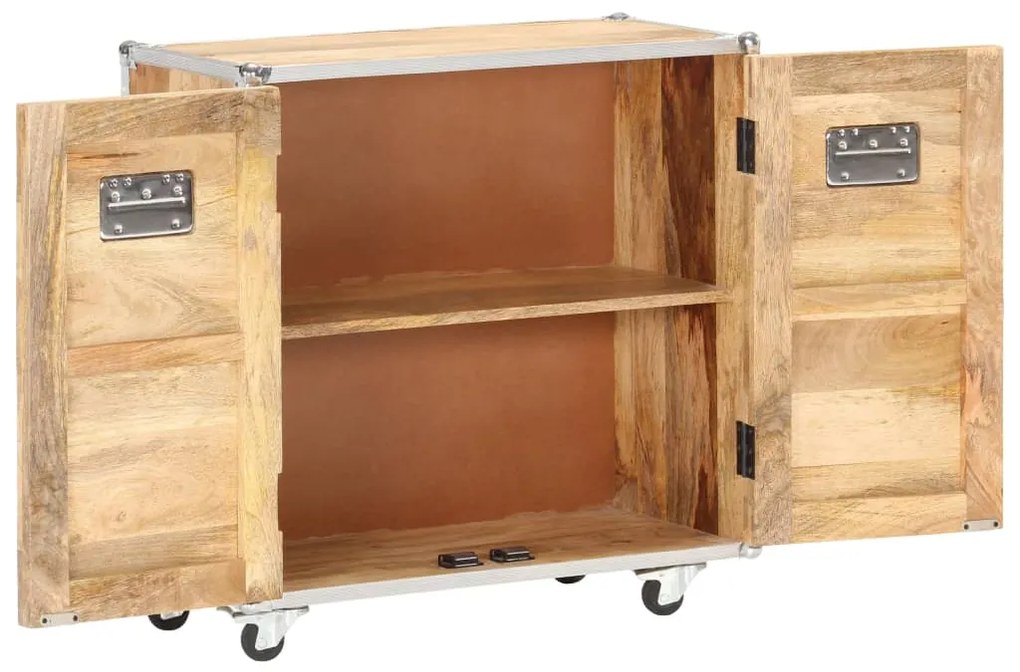 vidaXL Komoda s 2 dvierkami 70x30x69 cm, mangový masív