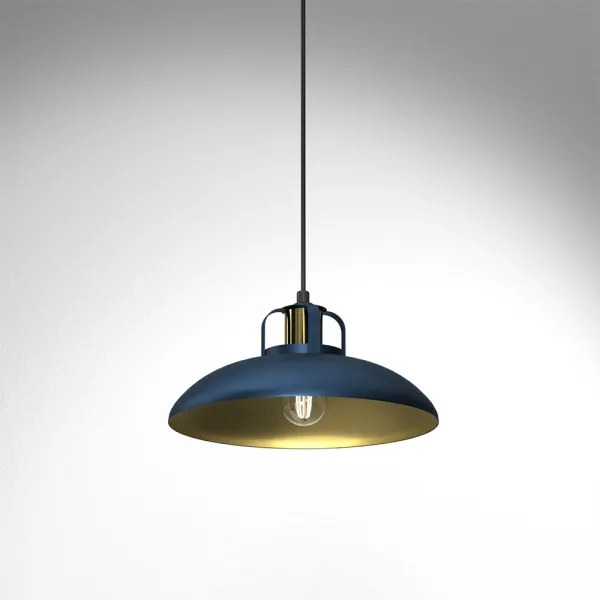 Luster na lanku FELIX 1xE27/60W/230V modrá