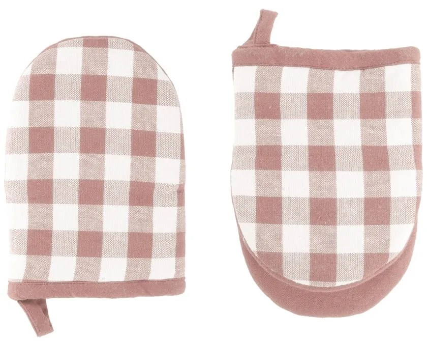 Bavlnené kuchynské rukavice v súprave 2 ks Gingham – Tiseco Home Studio