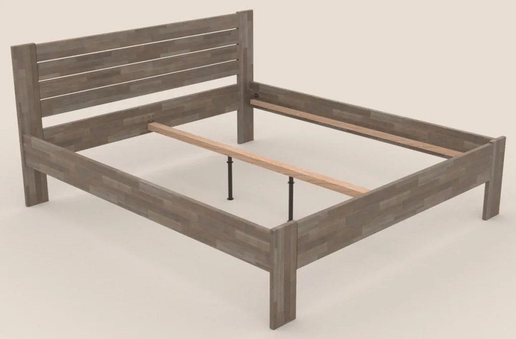 Posteľ Irma 180x200 cm, šedý buk