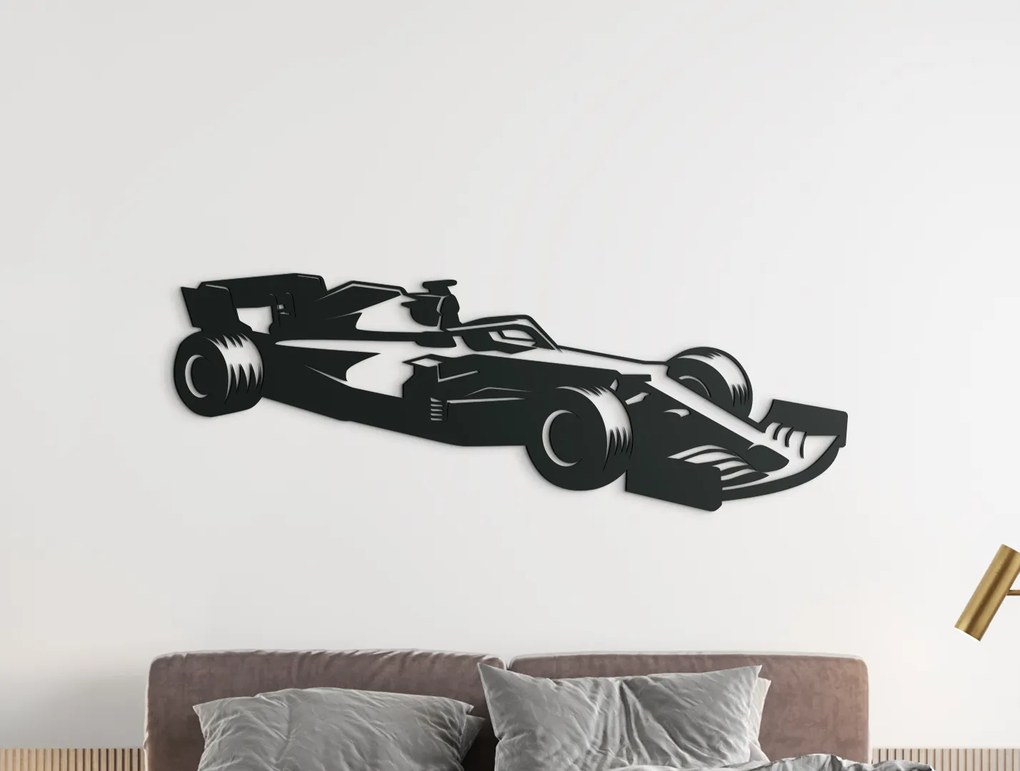 drevko Drevená nálepka Formula Rozmer obrazu: 15,5 x 44,5 cm, Farba dekorácie: Čierna