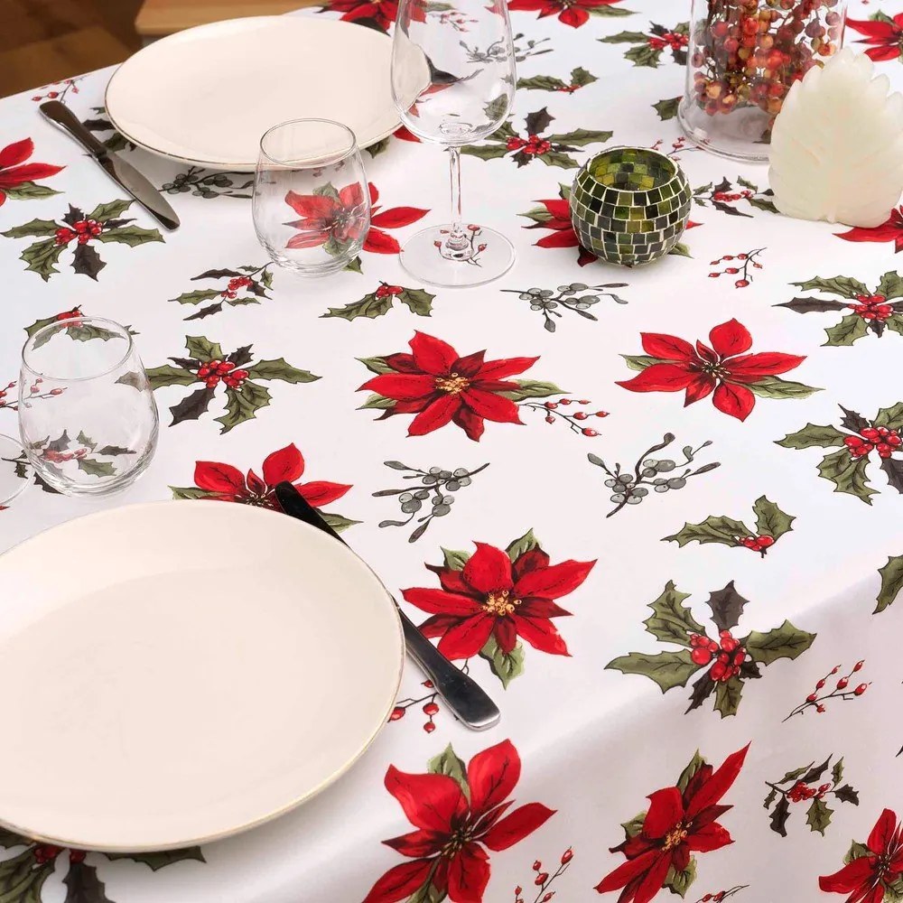 Obrus s vianočným motívom 150x240 cm Amaryllis – douceur d'intérieur