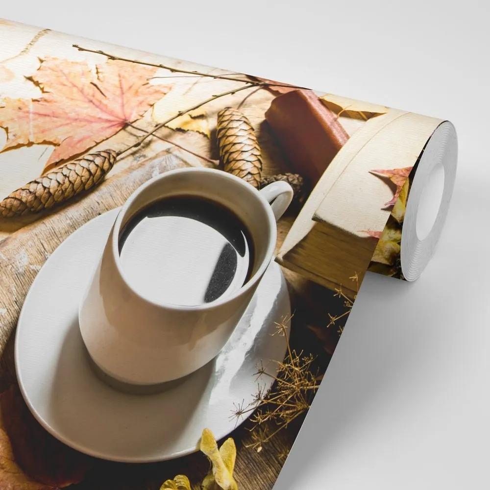 Fototapeta šálka kávy v jesennom nádychu - 450x300