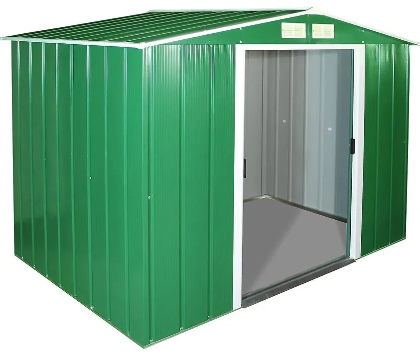 Eco kovový záhradný domček 2423x2620x1910 zelený