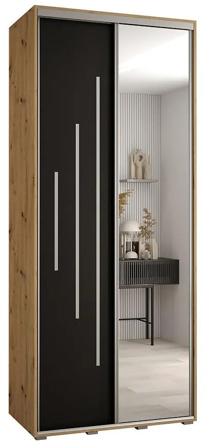 Skriňa 45 Canaris 13 100 artisan/čierna/silver