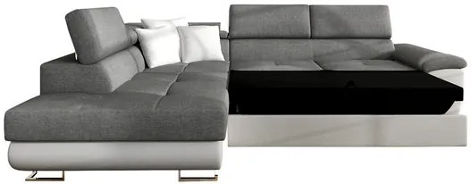 Rohová rozkladacia sedačka Alvin Premium, Dostupné poťahy: Otusso 02 + Sorriso 05 + Sorriso 05, Strana: pravá