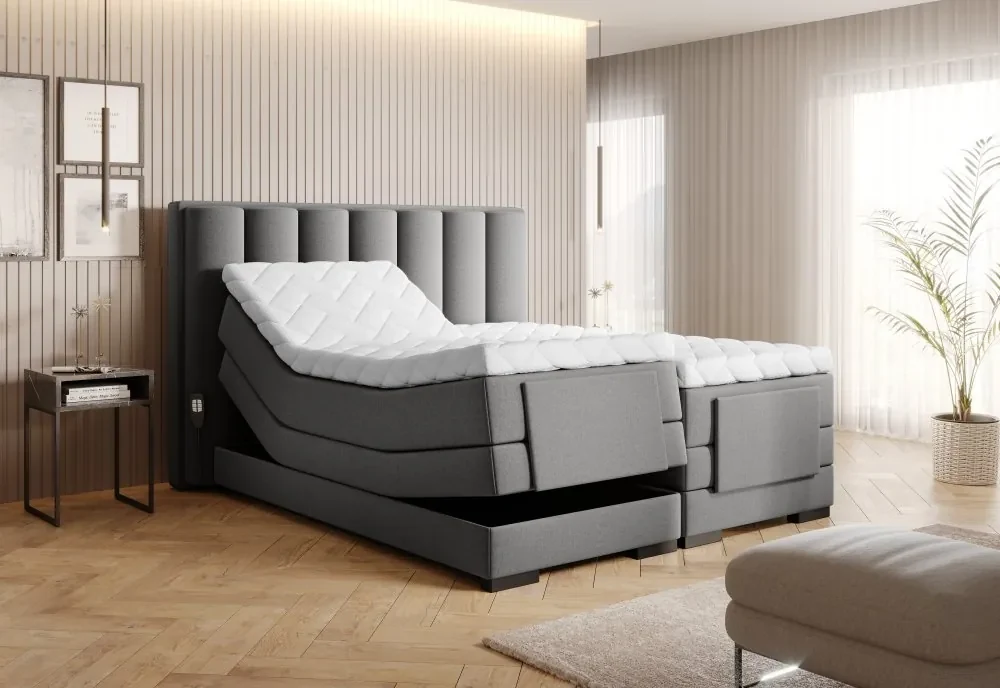 Elektrická polohovacia boxspringová posteľ VERONA Eltap