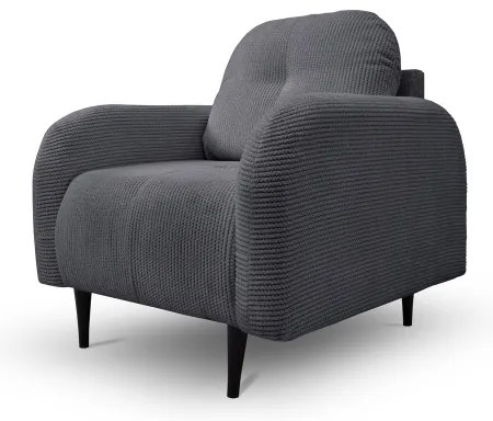 Čalúnené kreslo CLOUDY sivé