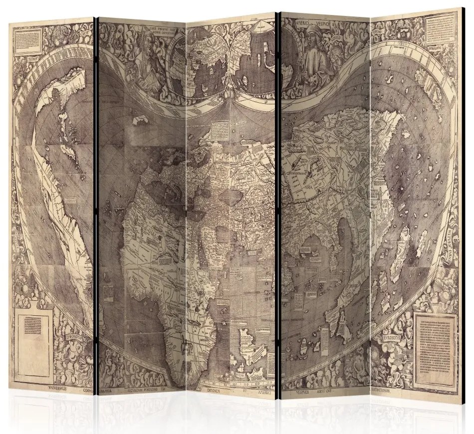 Artgeist Paraván - Room divider – Map ( Amerigo Vespucci ! )