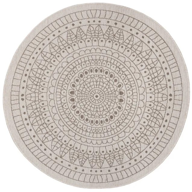 Obojstranný koberec Hanse Home Twin Porto linen kruh