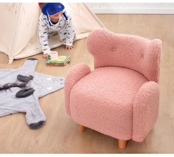 Detské kreslo TOBI ružové