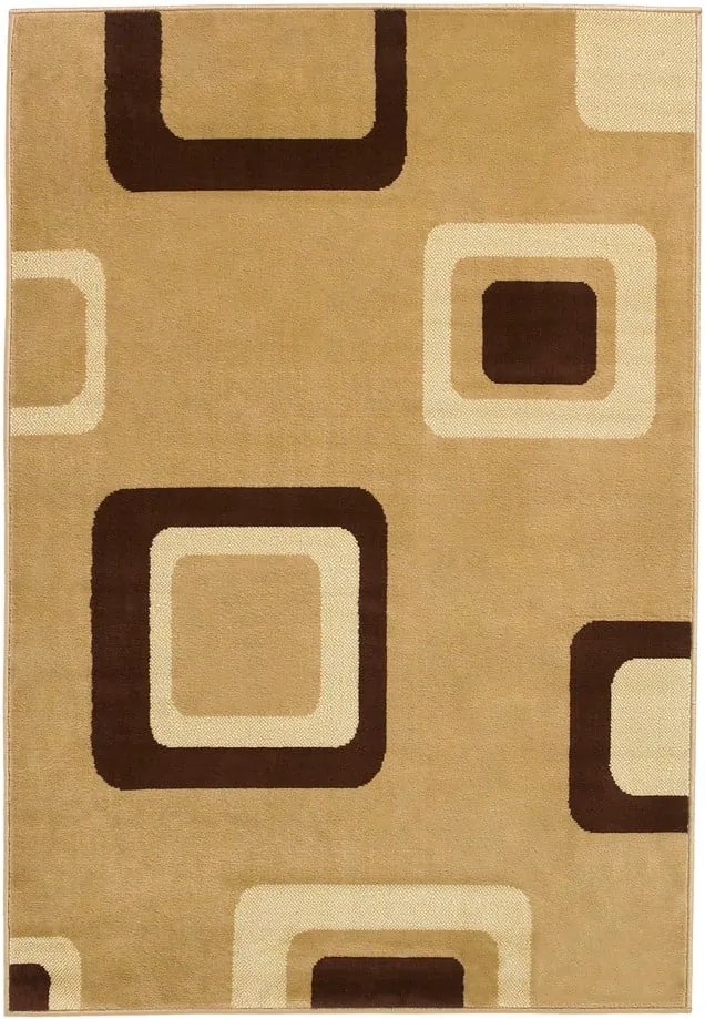 Béžový koberec Think Rugs Diamond, 67 x 225 cm