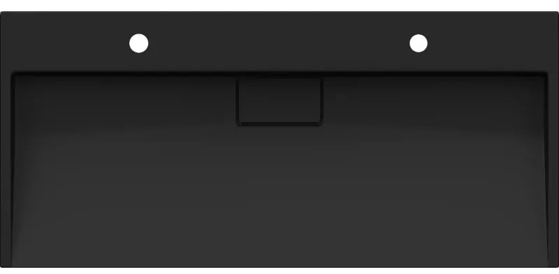 Mexen Ava, umývadlo na dosku z konglomerátu 2/O 100 x 46 cm, čierna matná, 23011072
