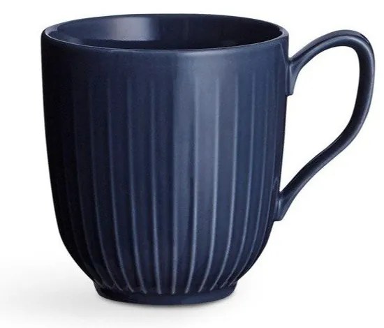 Tmavomodrý porcelánový hrnček Kähler Design Hammershoi, 330 ml