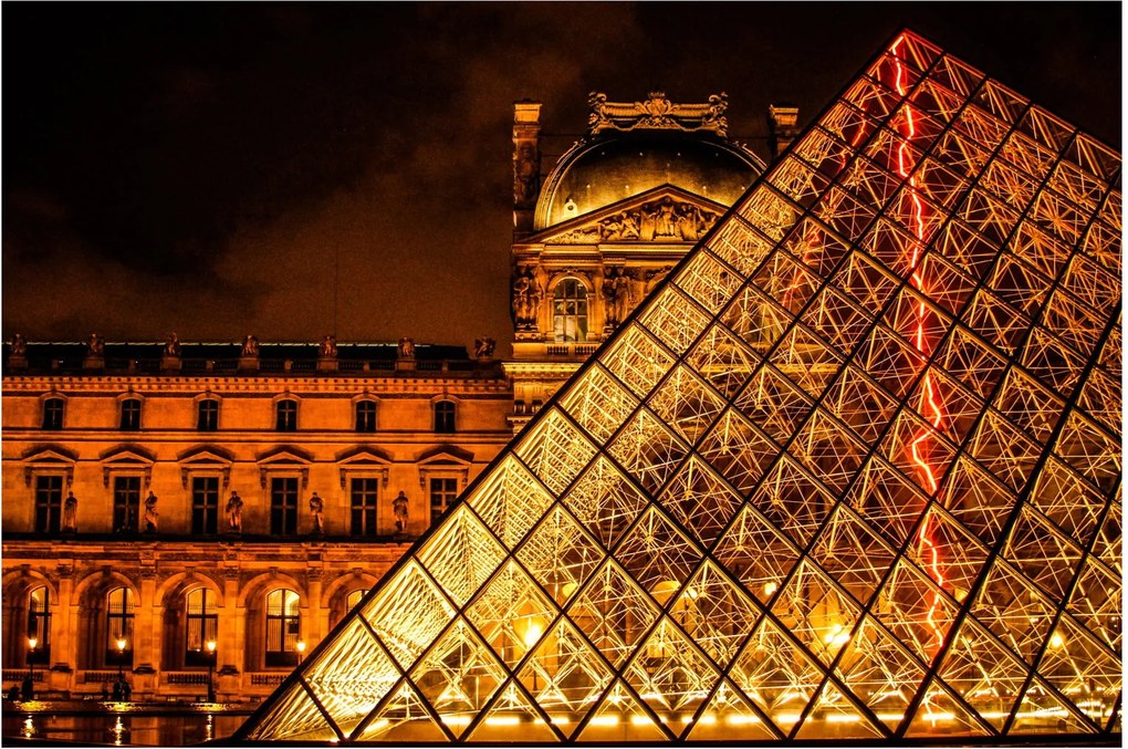 Obraz Louvre v Paríži (90x60 cm)