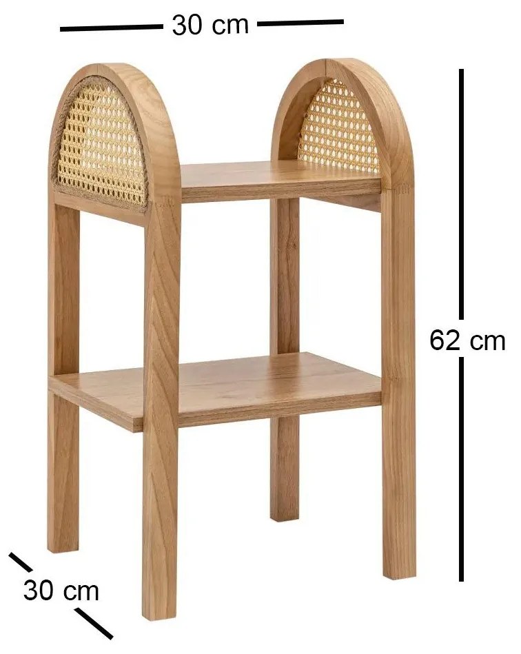 Príručný stolík Vovula 8 (natural) . Akcia -17%. Vlastná spoľahlivá doprava až k Vám domov. 1094786