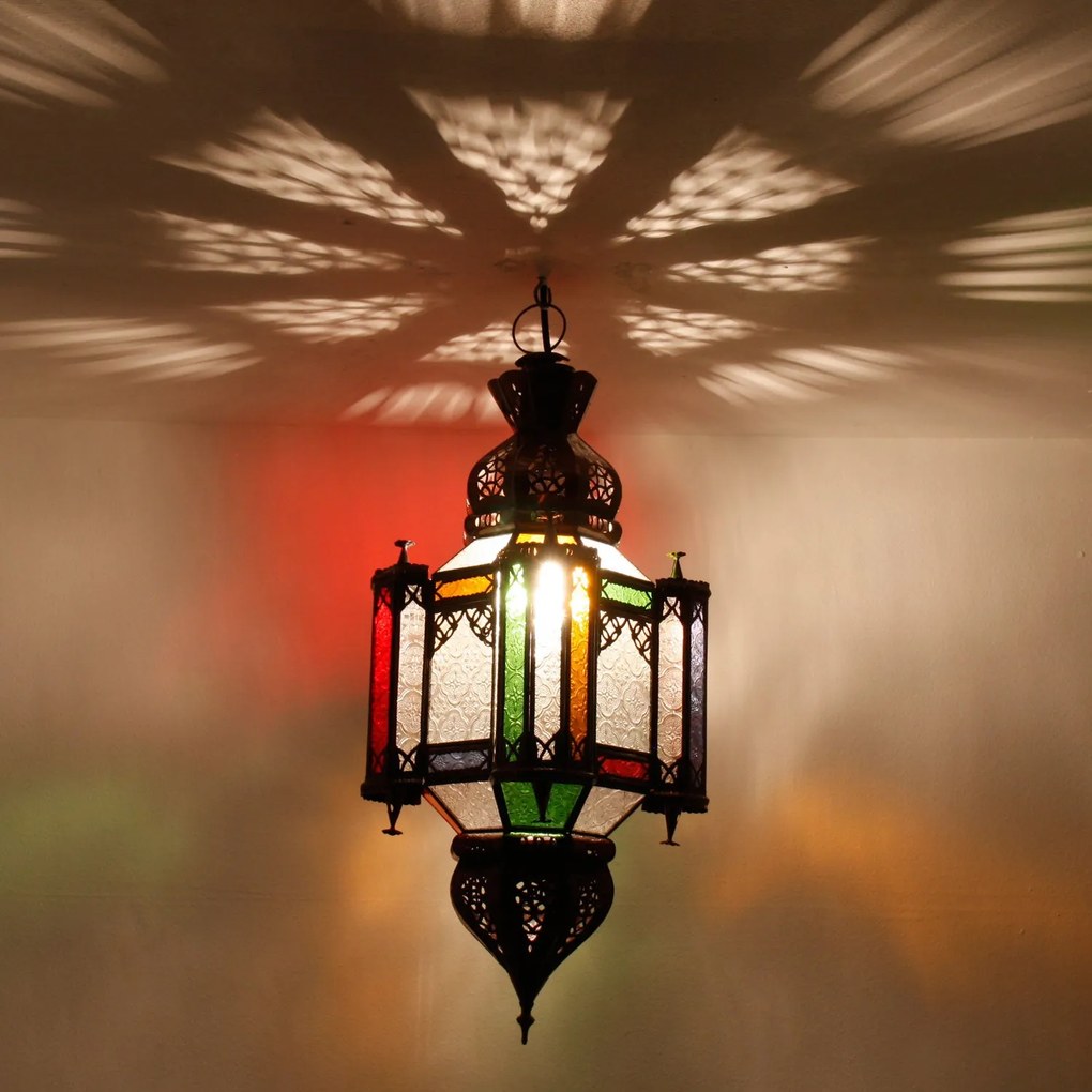 Marocká závesná lampa Khalid