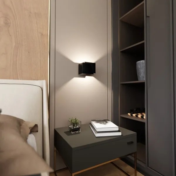 Nástenné svietidlo FROST 1xG9/8W/230V čierna