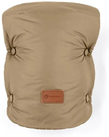 PETITE&MARS - SADA Detský fusak 3v1 JIBOT + rukávniky na kočík hnedá