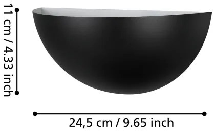 Eglo 900343 - Nástenné svietidlo TANURA 1xE27/25W/230V