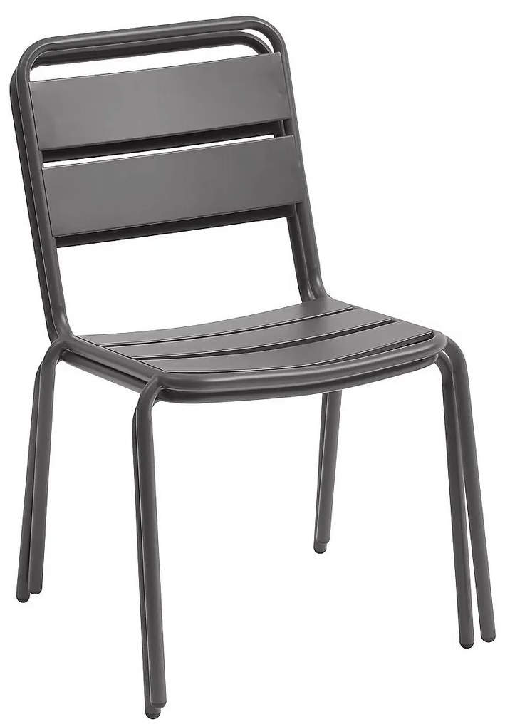 Kovová stolička RUBBY (antracit)