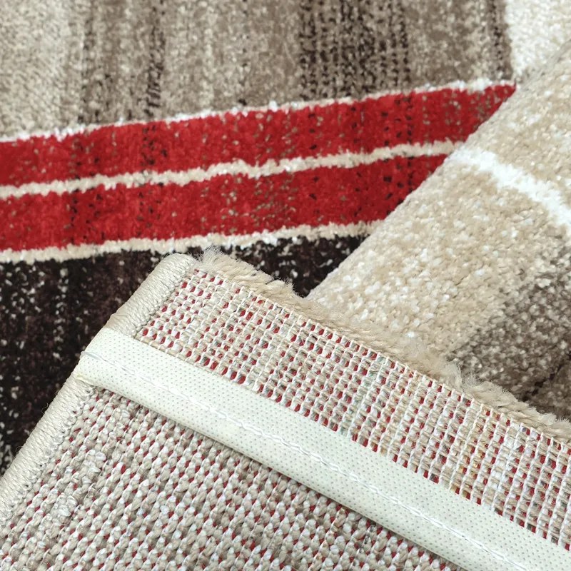 Spoltex, Kusový koberec Florentina 613-64 beige/red, 120x170, béžová, obývacia izba