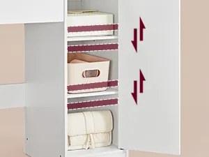 Toaletný stolík Vasagle Cimo so zrkadlom a LED osvetlením 80 cm biely