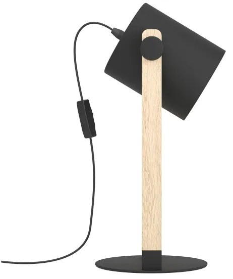 Eglo 43047 - Stolná lampa HORNWOOD 1xE27/28W/230V