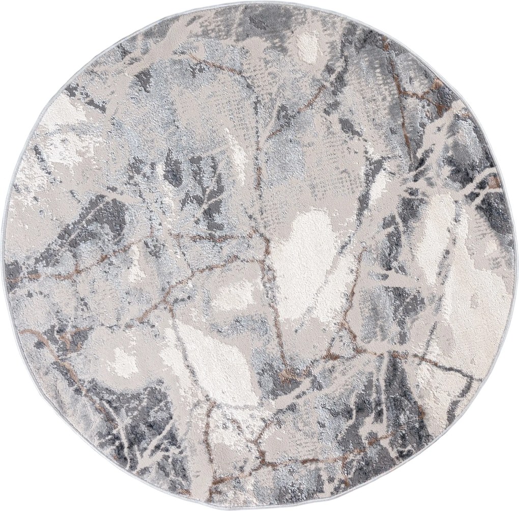 TA Koberec R216C L_GRAY/VIZON PORTLAND KOLO Rozmer: 200x200 cm