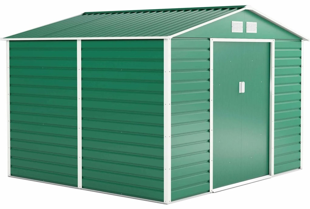 Záhradný domček G21 GAH 706 - 277 x 255 cm, zelený