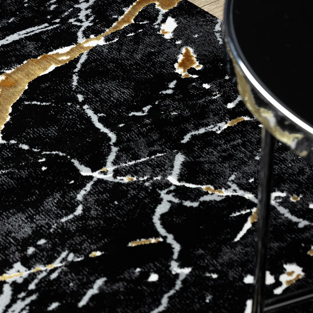 Kusový koberec Allure 1963 black/gold, 180x270, čierna, kancelária, Dywany Łuszczów