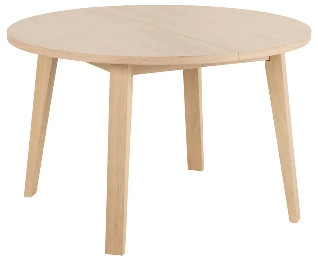 Rozkladací jedálenský stôl A-line 120/220 cm bielený dub