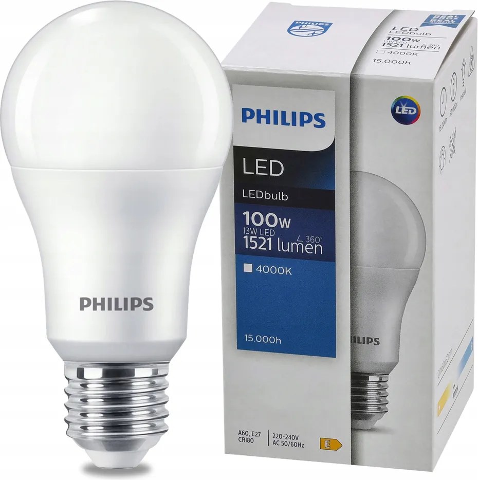 LED žiarovka E27 A60 13W 1521lm LEDBulb 4000K