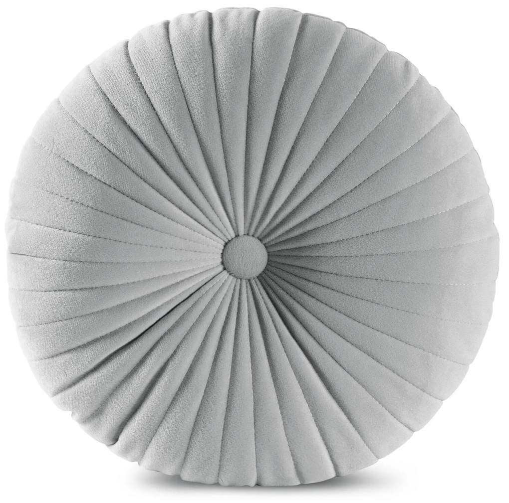 DEKORAČNÝ VANKÚŠ VELVET68 (FI) 40 CM STRIEBORNÁ