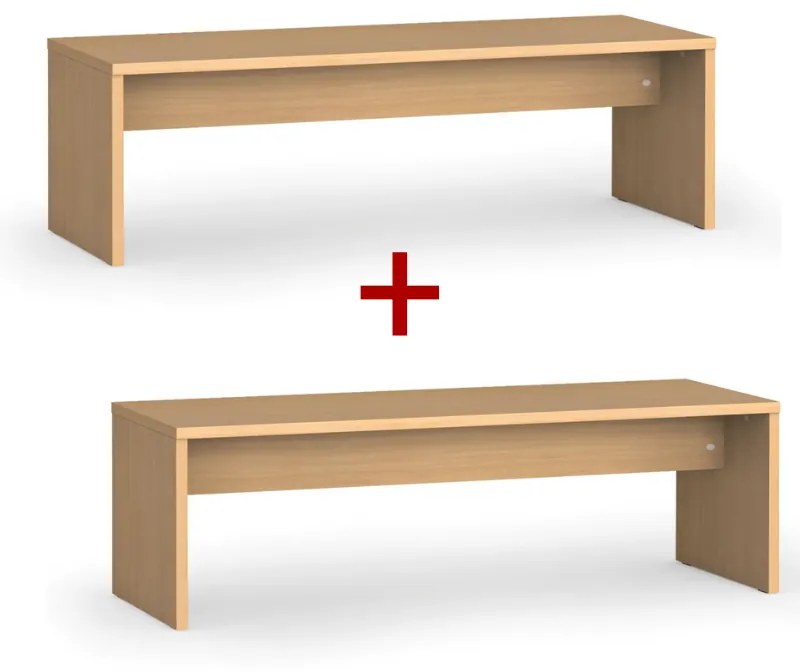 Šatníková lavica 1+1 ZADARMO, 1500 mm, buk