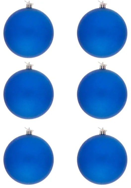 DECOLED Plastová lopta, 10 cm, modrá, 6 x matná