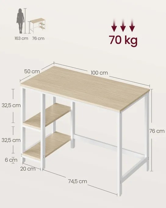 Kancelársky stôl LWD046L01