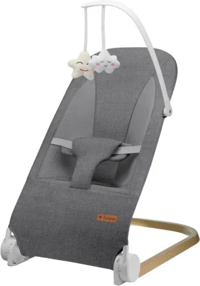 Detské hojdacie kreslo Moon 50 sivé