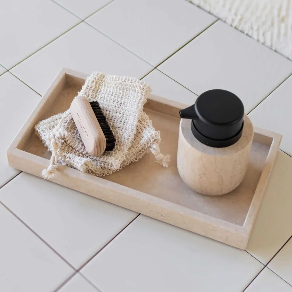 Krémovobiely mramorový dávkovač mydla 200 ml Marble - Mette Ditmer Denmark