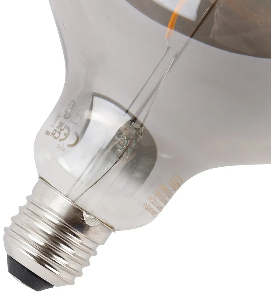 Sada 5 stmievateľných LED žiaroviek E27 dymová G125 4W 130 lm 1900K