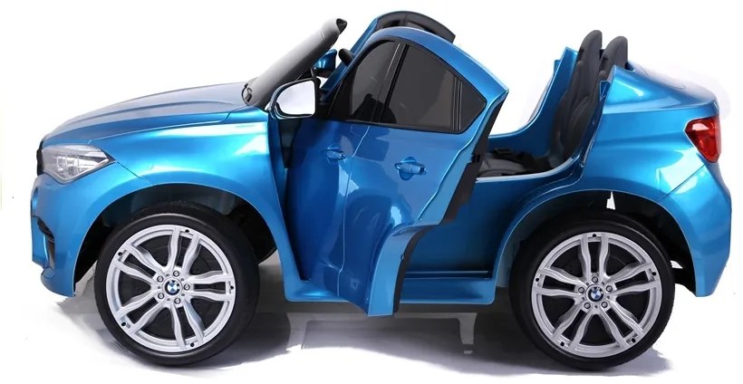 LEAN CARS ELEKTRICKÉ AUTÍČKO BMW X6M - LAKOVANÉ - MODRÉ - 2x120W - 12V10Ah - 2021