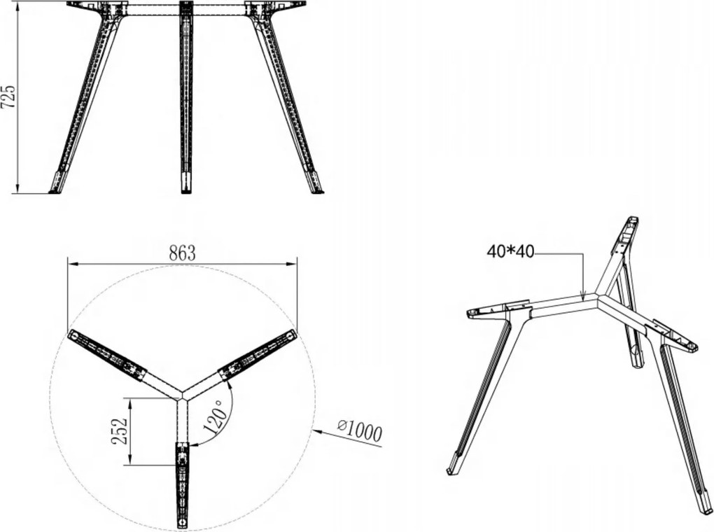 Konferenčný stôl PRIMO ZEN, priemer 100 cm, sivostrieborná podnož, dub prírodný